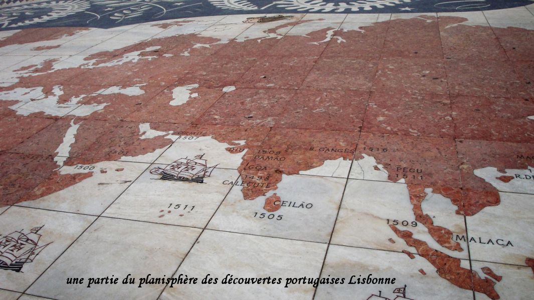 54 planisphère découvertes portugaises Indes
