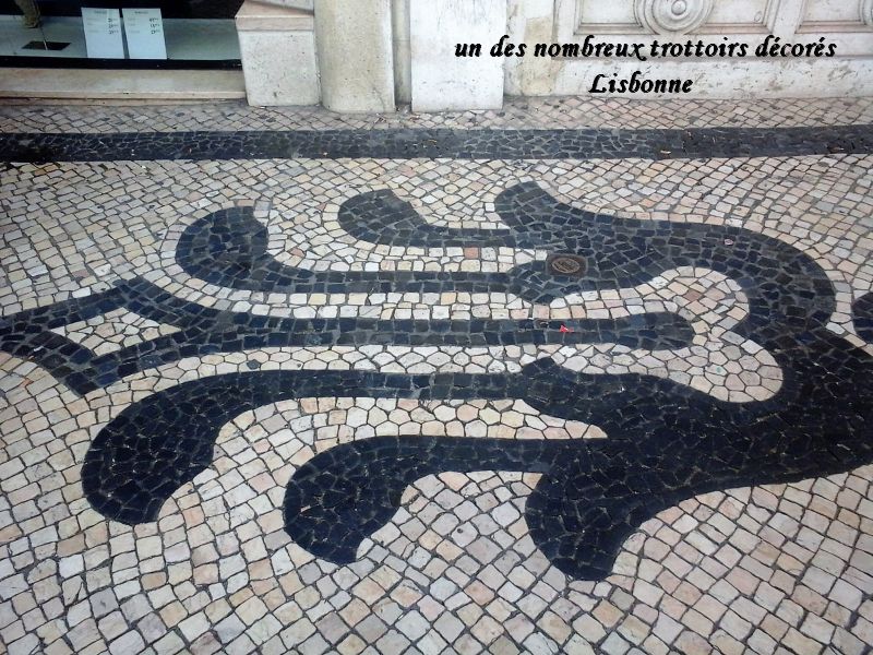63 trottoirs décorés Lisbonne